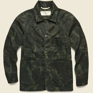 Rogue Territory Waxed Canvas Explorer Jacket in Camo - Large